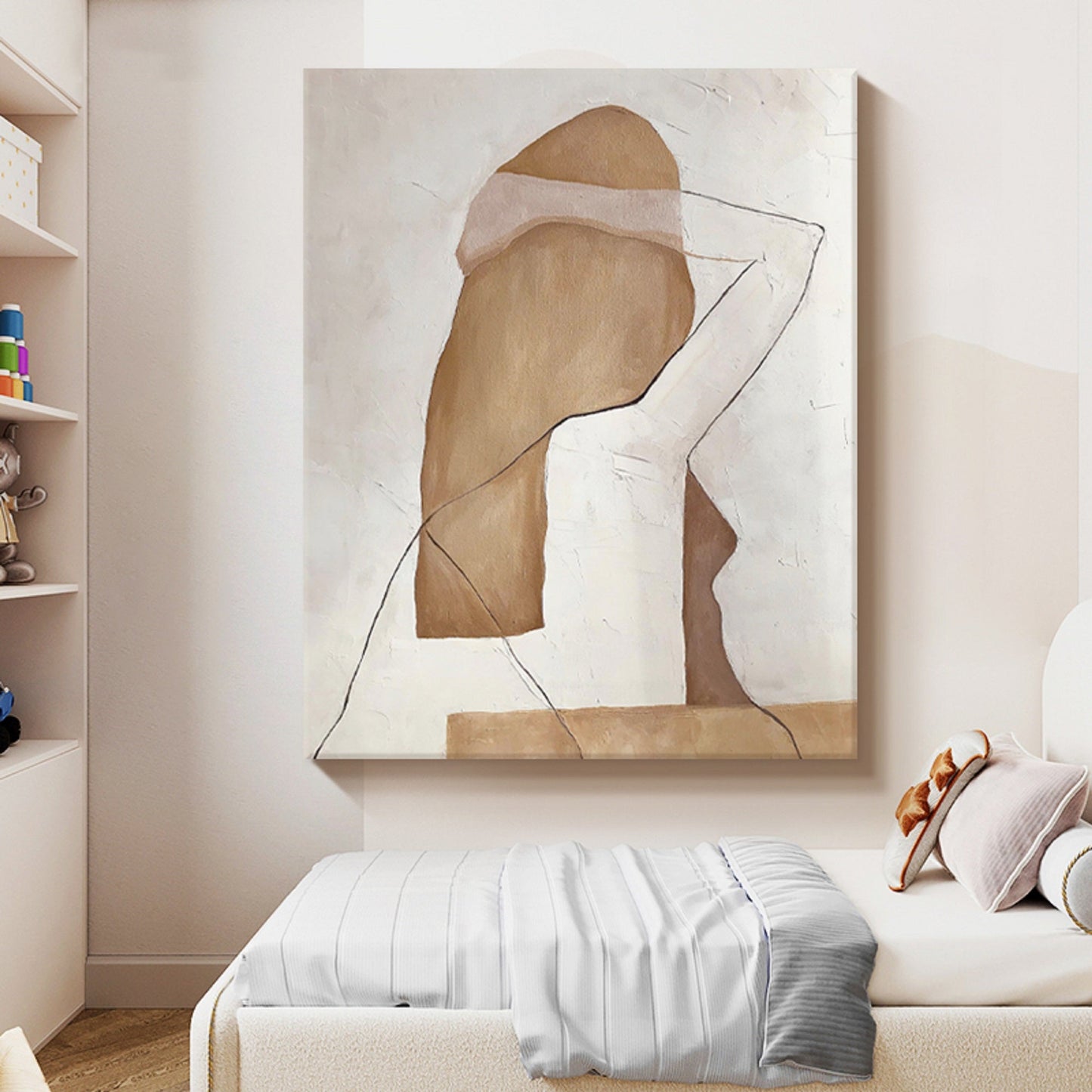 Contemporary Minimalist Figure Art for Modern Home Decor