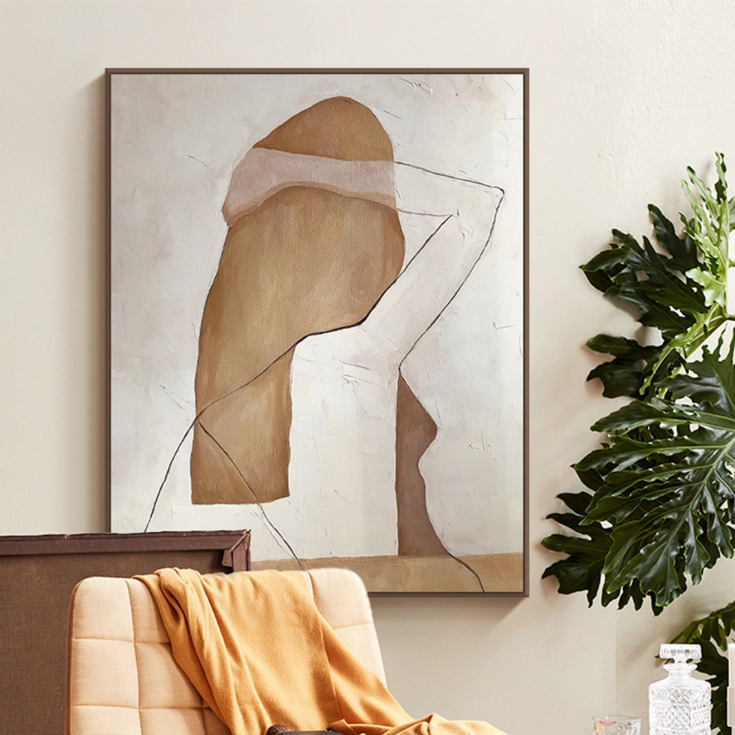 Contemporary Minimalist Figure Art for Modern Home Decor
