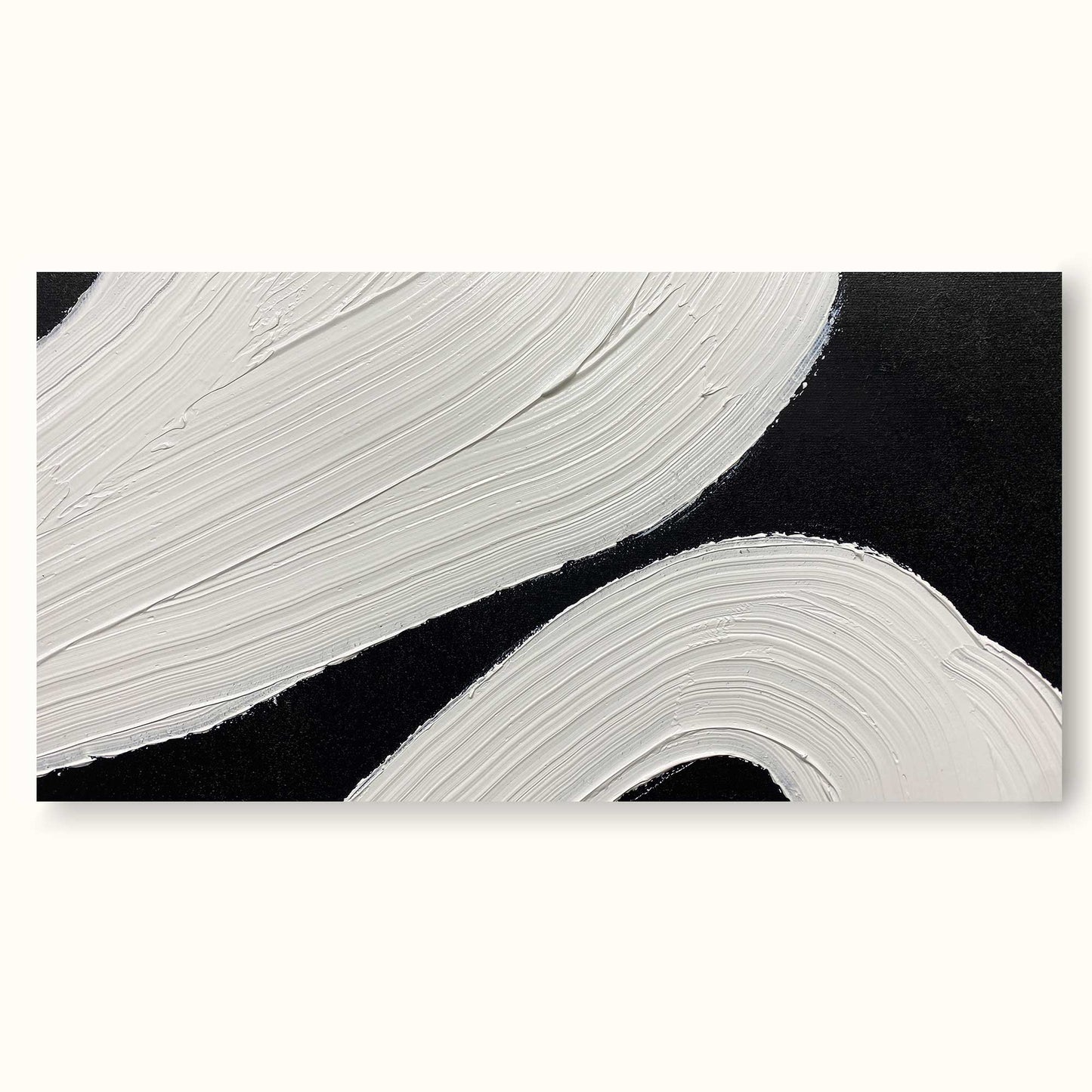 Modern Minimalist Abstract Line Art Oil Painting for Contemporary Decor