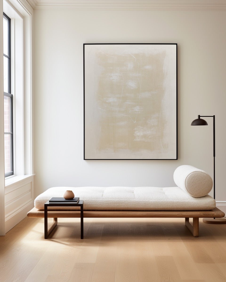 Minimalist Modern Abstract Oil Painting for Home Decor and Art Collectors