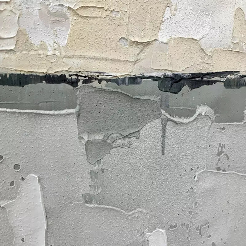 Contemporary Grey Abstract Oil Painting for Modern Home Decor