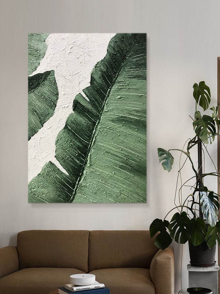 Enlarge Palm Leaf California Style Abstract Oil Painting