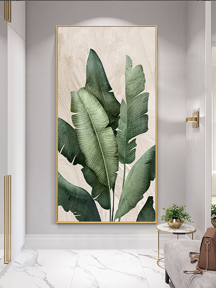 New Palm Leaves California Style Abstract Oil Painting
