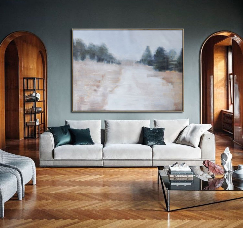 Serene Landscape Oil Painting for Tranquil Home Decor and Peaceful Ambiance