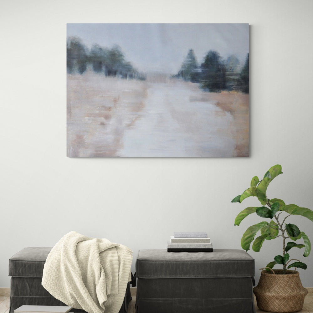 Serene Landscape Oil Painting for Tranquil Home Decor and Peaceful Ambiance