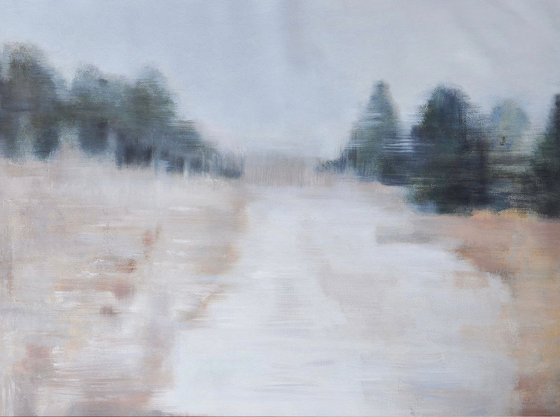 Serene Landscape Oil Painting for Tranquil Home Decor and Peaceful Ambiance
