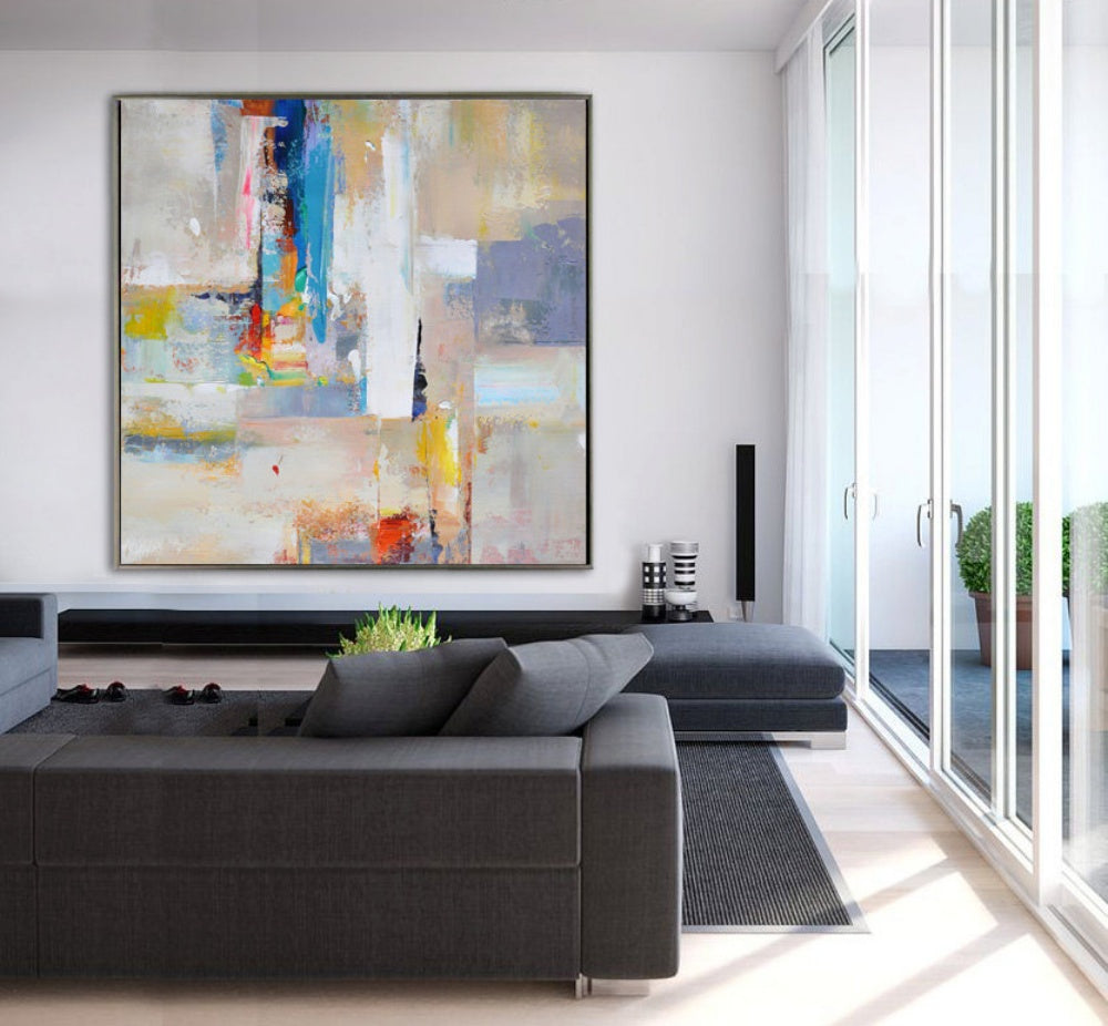 Colorful Abstract Landscape Painting for Home Décor and Art Collectors