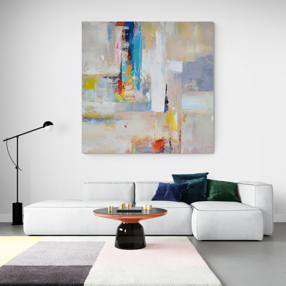 Colorful Abstract Landscape Painting for Home Décor and Art Collectors