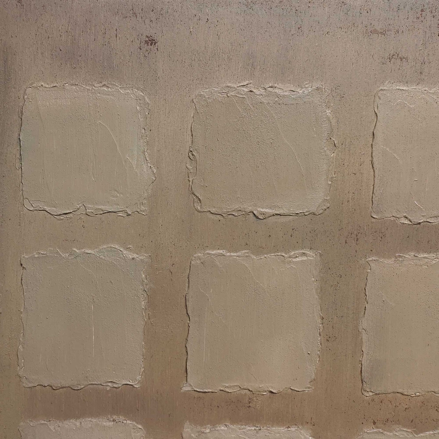 Abstract Wabi-Sabi Wall Art - Rustic Minimalist Oil Painting for Modern Decor