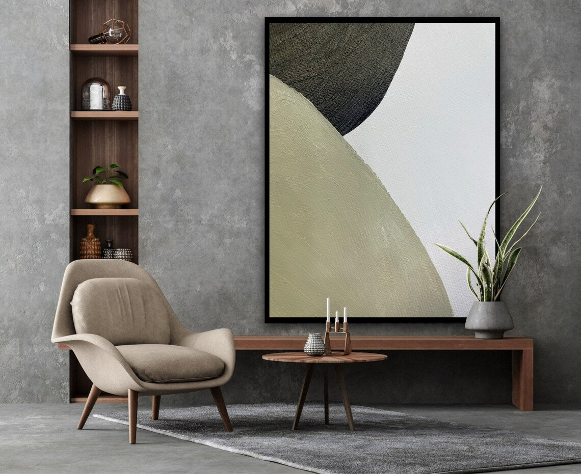 Contemporary Abstract Oil Painting for Modern Home Decor