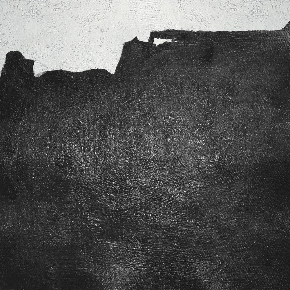 Contemporary Black and White Abstract Oil Painting for Modern Home Decor