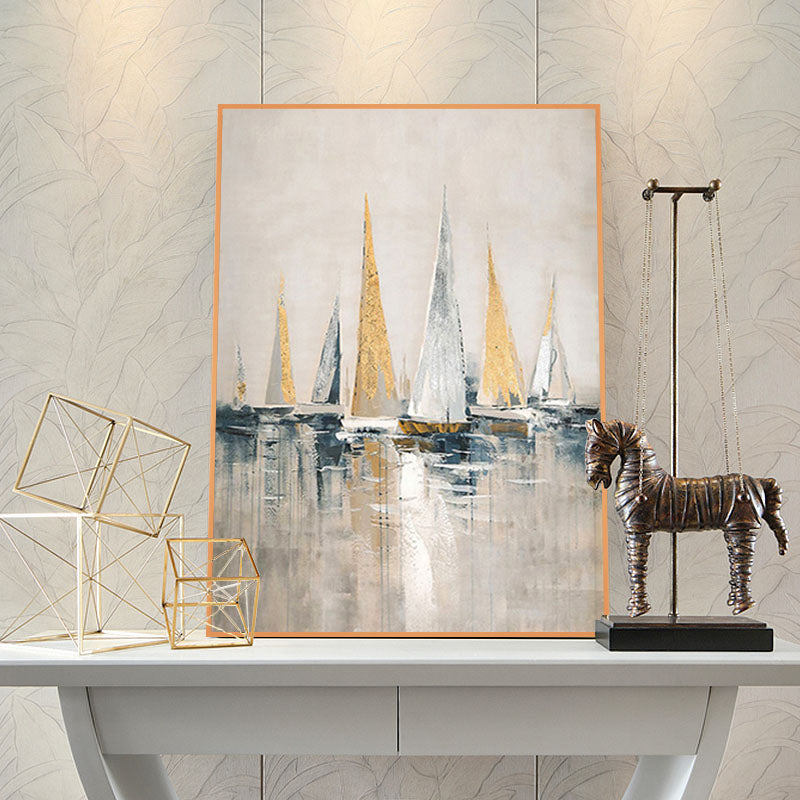 Serene Coastal Sailing Scene with Elegant Yachts on Calm Waters
