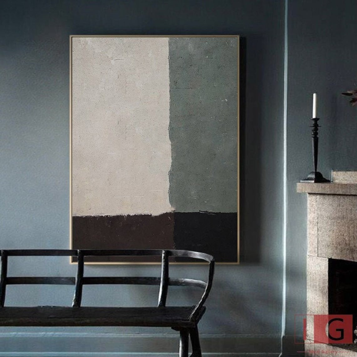 Contemporary Minimalist Oil Painting for Elegant Home Décor