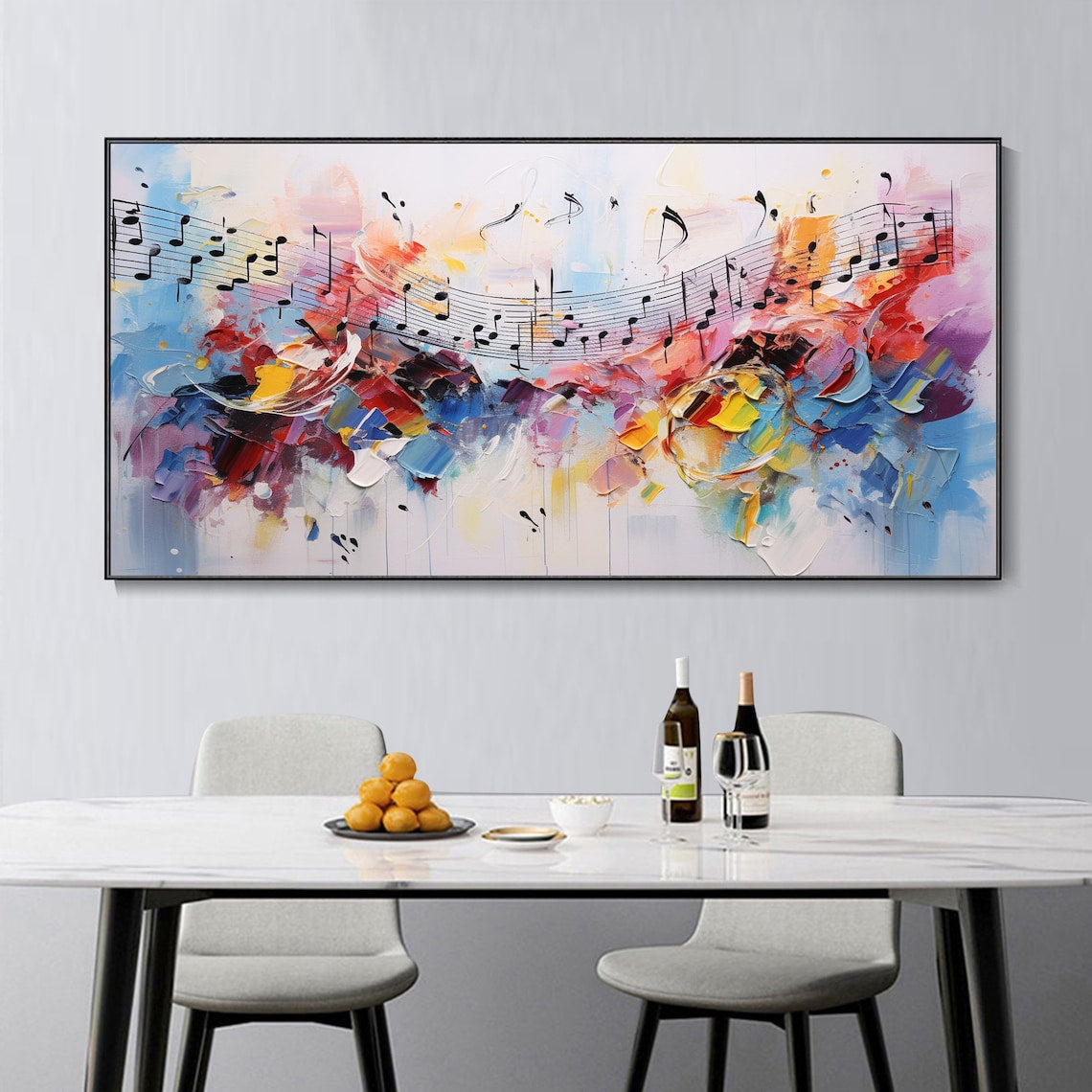 Vibrant Abstract Melody Oil Painting for Modern Home Decor