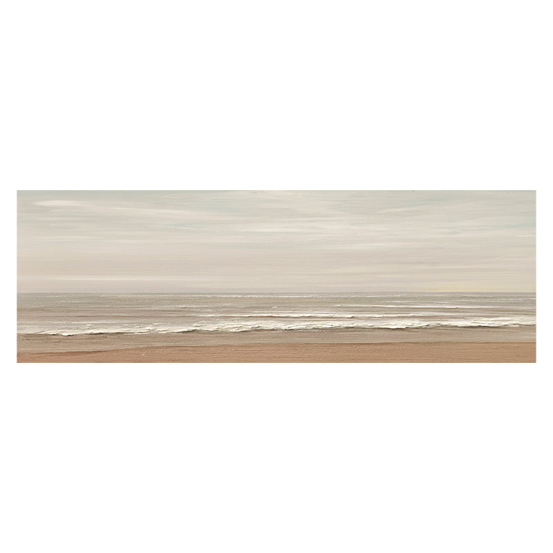 Coastl Calm Waves Beach Autumn Lake Oil Painting 155CW