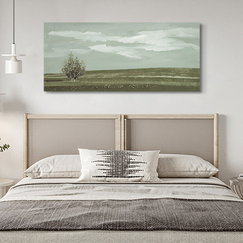 Quaint Grass Meadow Prairie Stroll Oil Painting 161PW