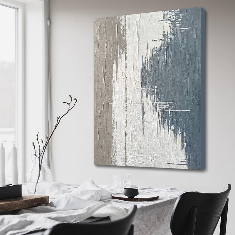 Abstract Textured Linear Modern Oil Painting 162PW