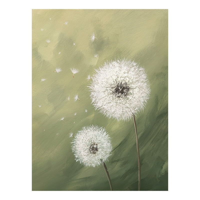 Soft Dandelion Wind Blow Nature Oil Painting 167PW