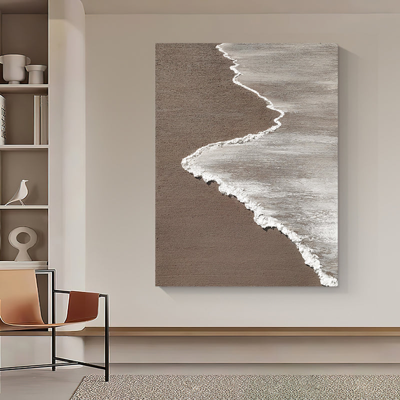 Autumn Coast Waves California Tide Oil Painting 171PW