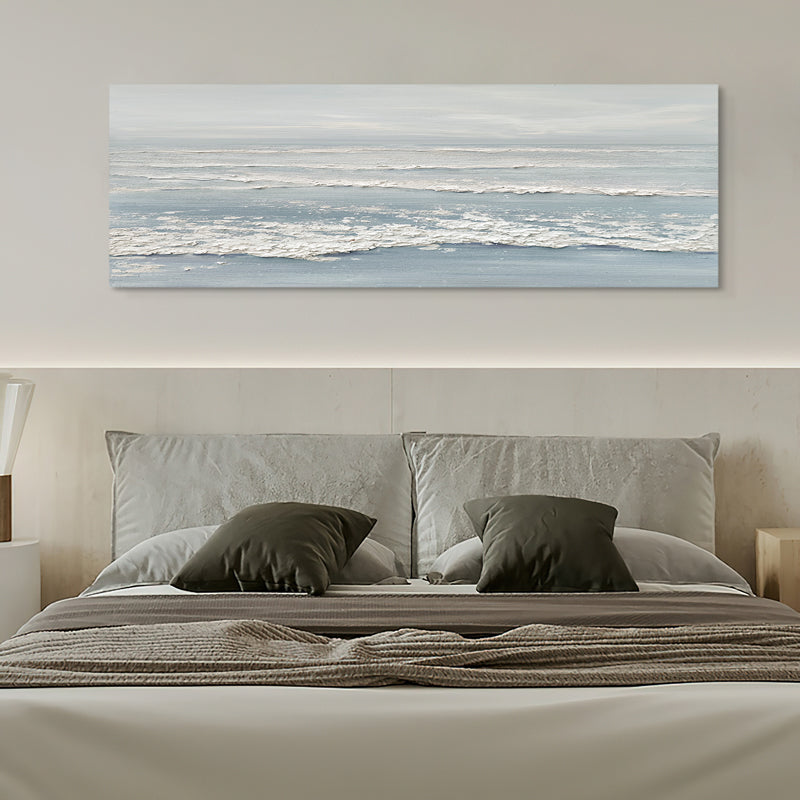 Coastal Waves Midday Tide California Style Beach Oil Painting 176CW