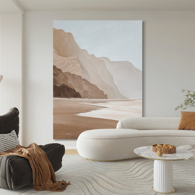 Autumn California Coast Tidal Waves Oil Painting 178PW