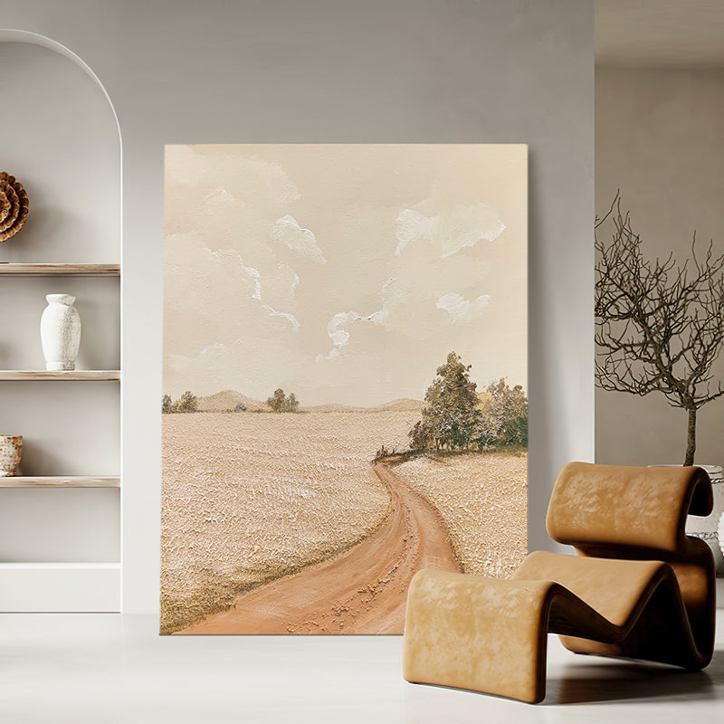 Prarie Field Walk Autumn Forest Oil Painting 180PW