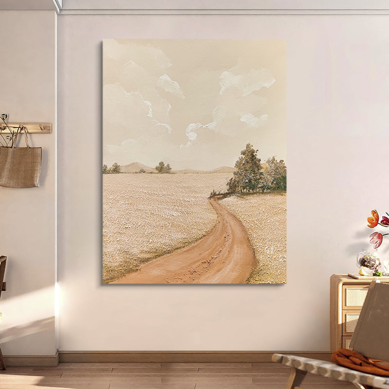 Prarie Field Walk Autumn Forest Oil Painting 180PW