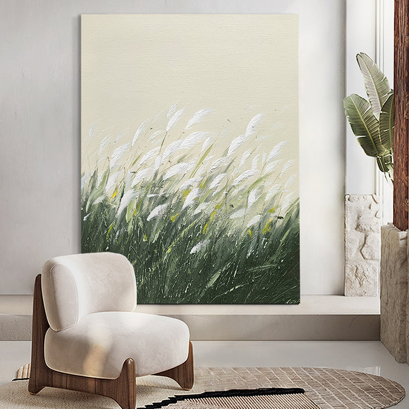 Grass Wind Movement Meadow Oil Painting 188PW