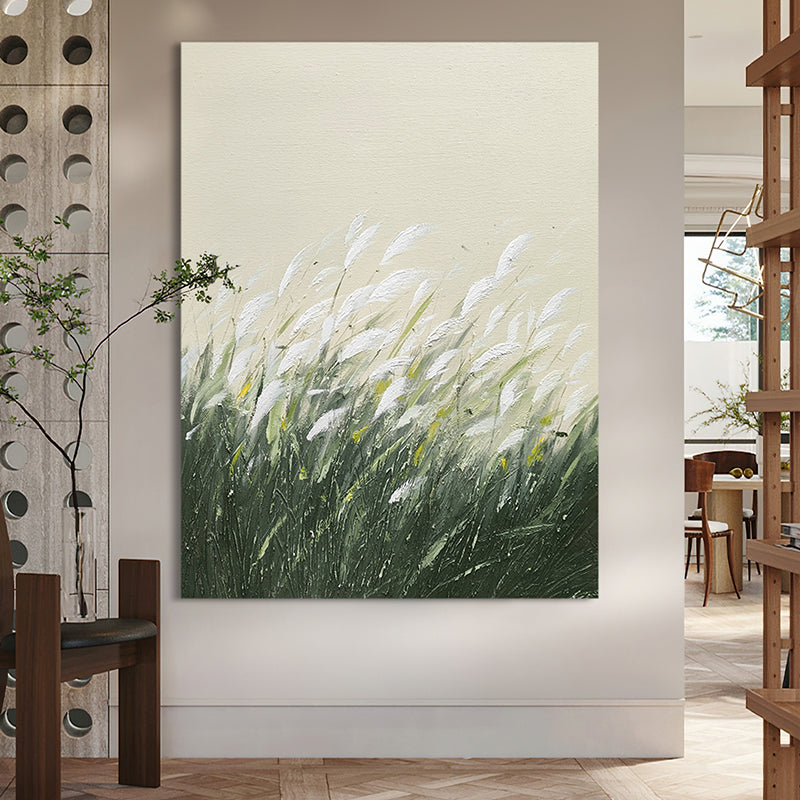 Grass Wind Movement Meadow Oil Painting 188PW
