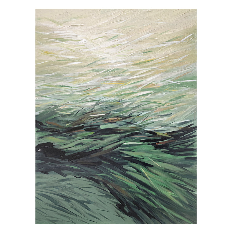 Abstract Grass Wind Movement Field Oil Painting 190PW