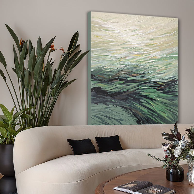 Abstract Grass Wind Movement Field Oil Painting 190PW