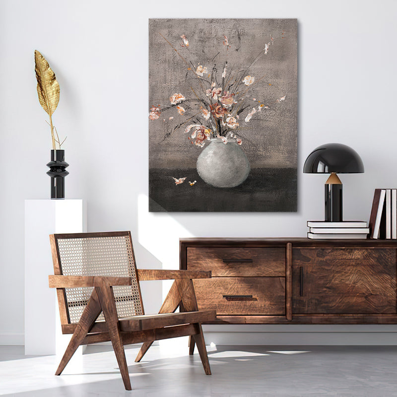 Still Life Floral Vase Cherry Blossom Oil Painting 198PW