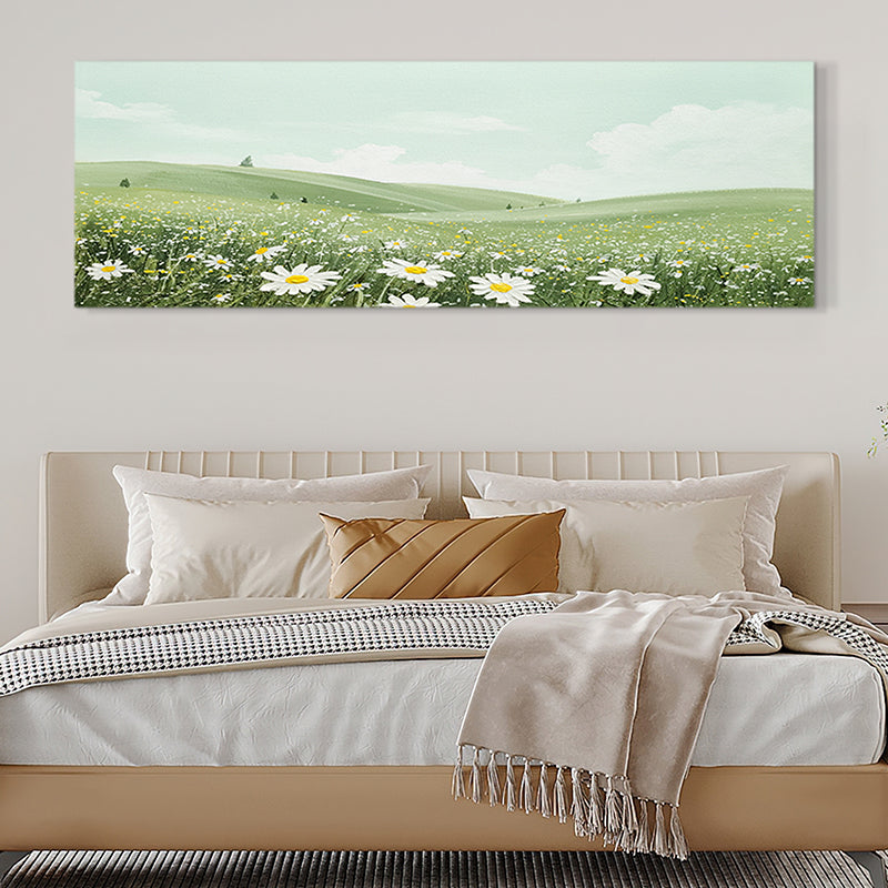 Daisy Field Meadow Flowers Oil Painting 143DF