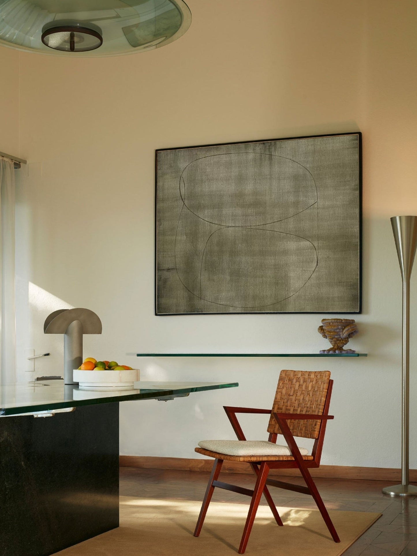 Contemporary Minimalist Line Drawing on Canvas - Elegant Home Decor Art
