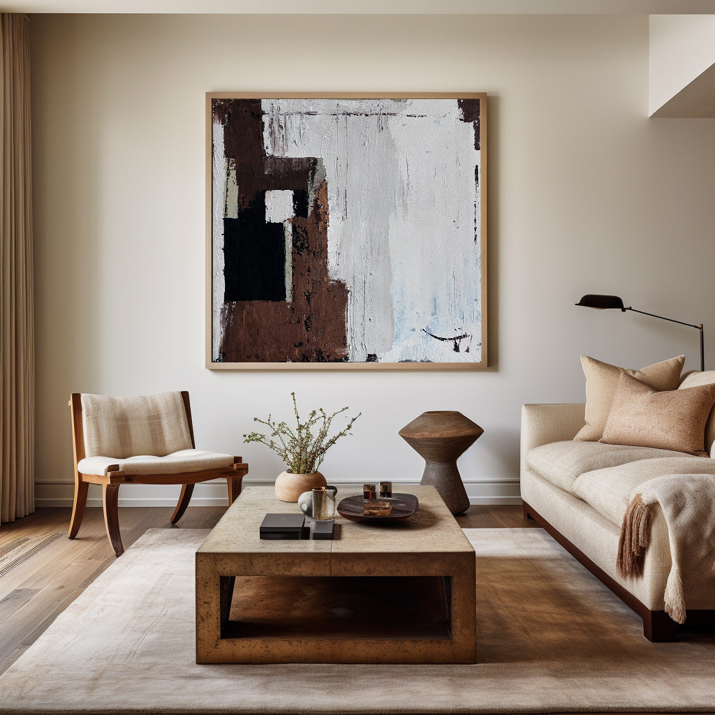 Contemporary Abstract Oil Painting for Modern Home Decor