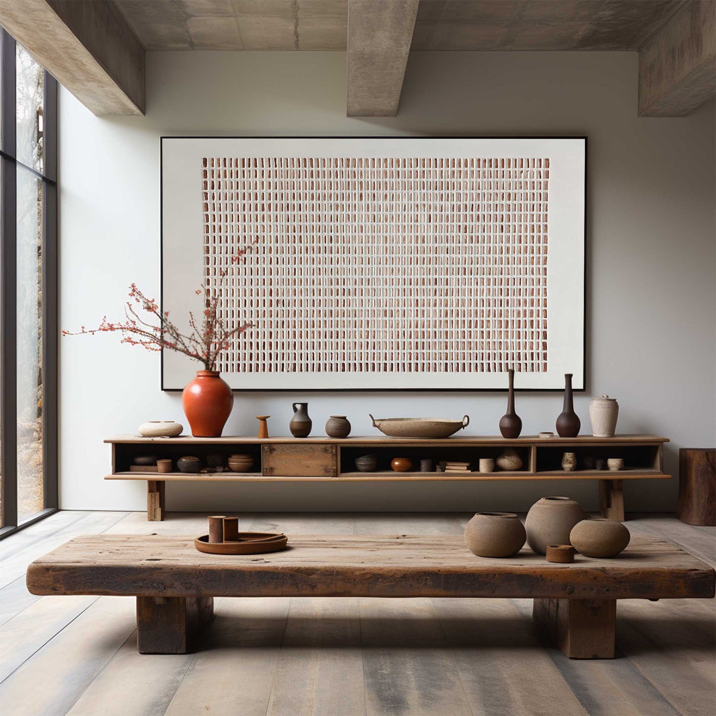 Minimalist Wabi-Sabi Wall Art for Tranquil Home Décor and Modern Interiors