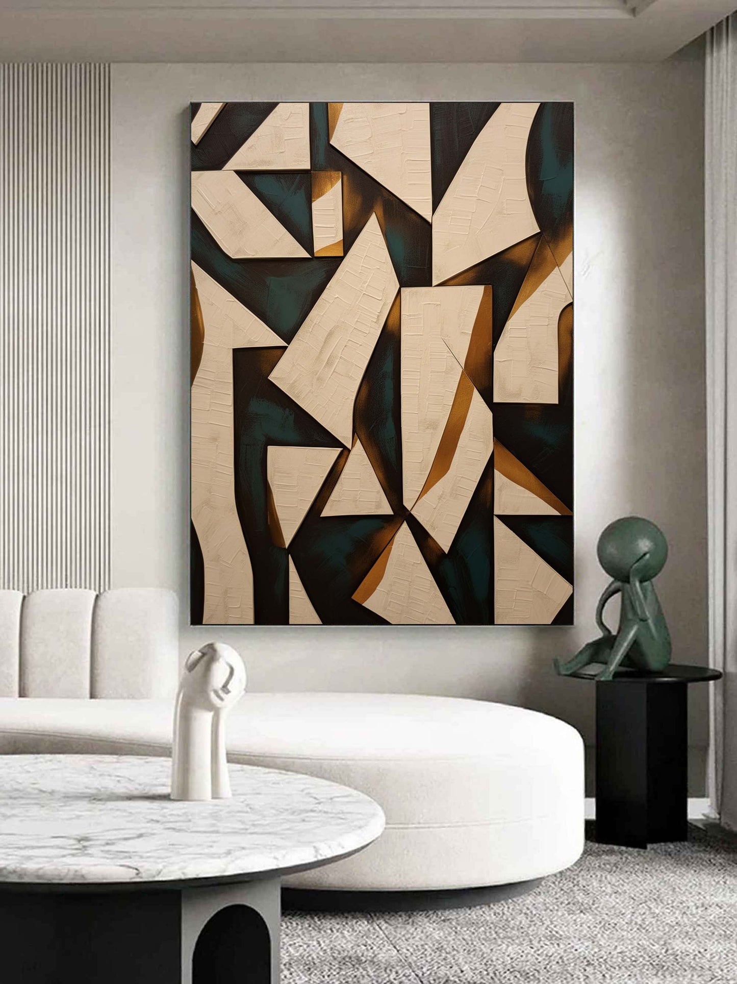 Abstract Wabi-Sabi Art | Modern Oil Painting for Contemporary Home Decor