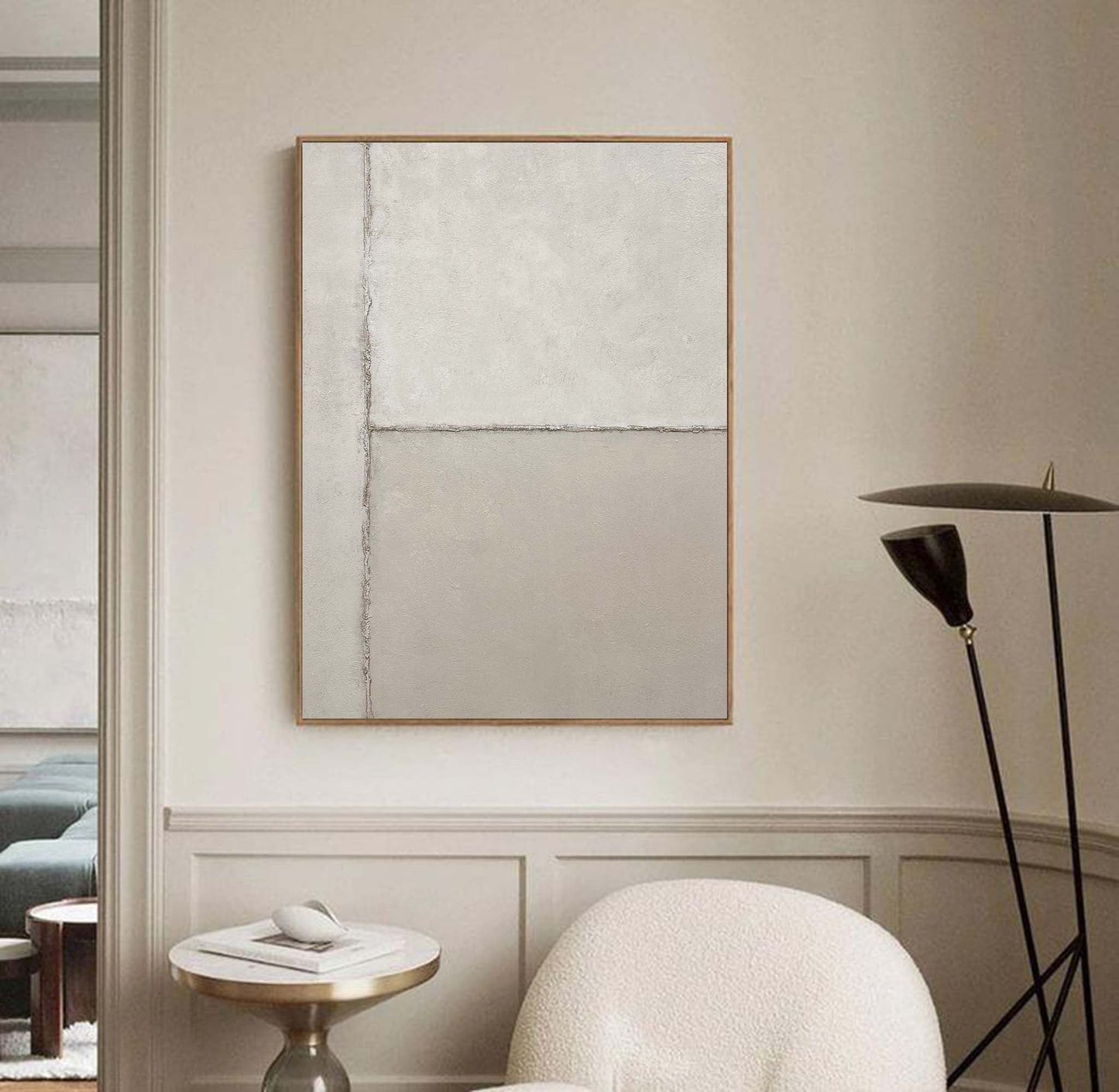 Contemporary Minimalist Oil Painting for Modern Home Décor and Art Enthusiasts