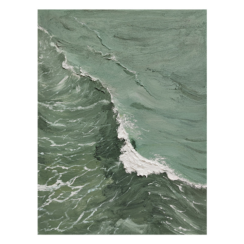 Coast Waves Aerial View Ocean Oil Painting 201PW