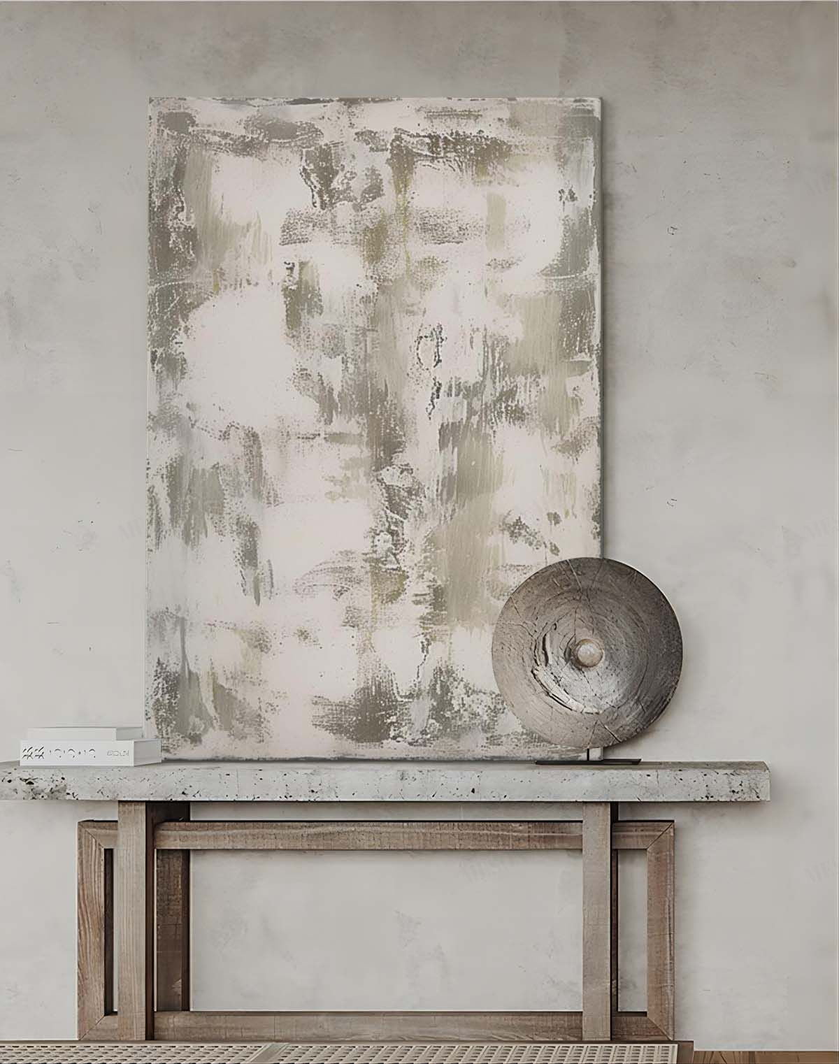 Abstract Wabi-Sabi Oil Painting for Modern Home Decor