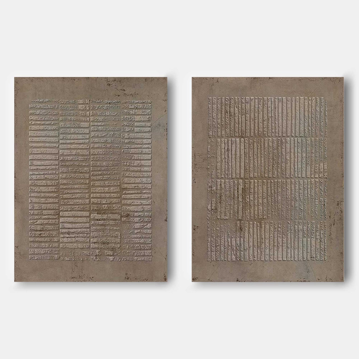 Contemporary Abstract Oil Painting Duo for Modern Home Décor