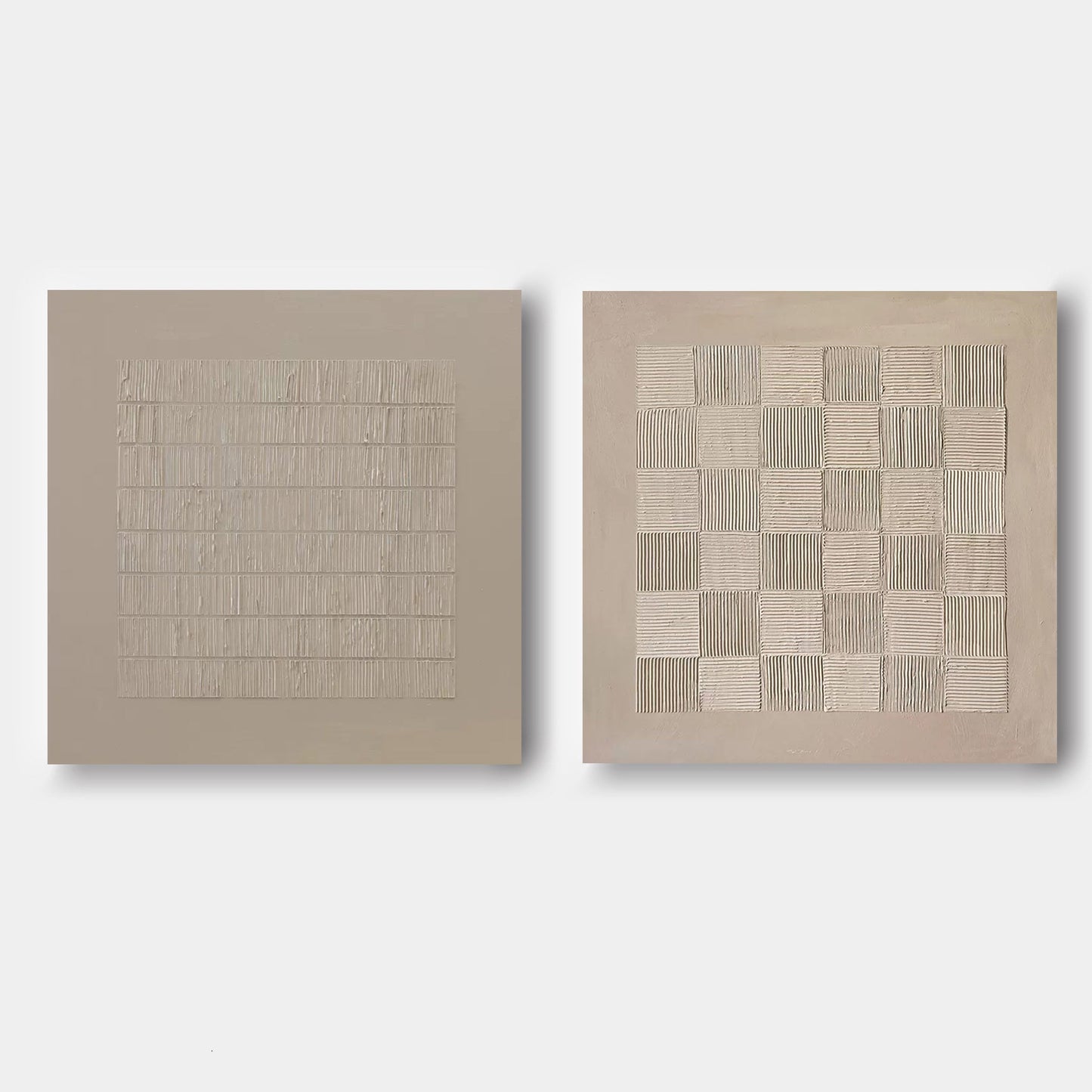 Contemporary Abstract Oil Painting Duo for Modern Home Decor