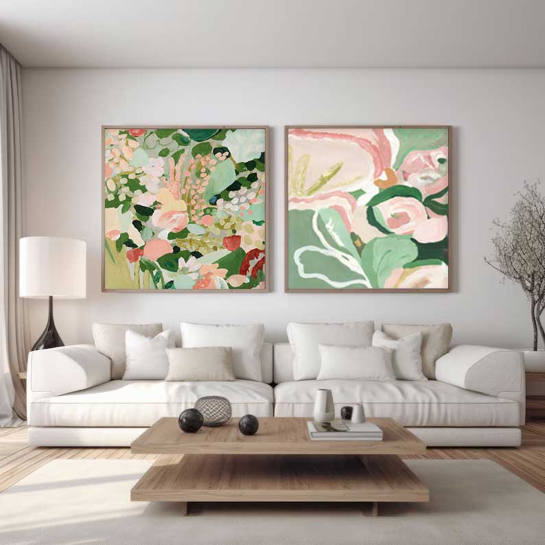 Vibrant Floral Oil Painting for Elegant Home Decor and Art Lovers