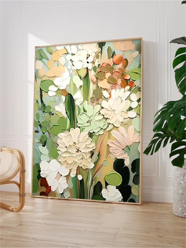 Colorful Floral Oil Painting for Elegant Home Decor