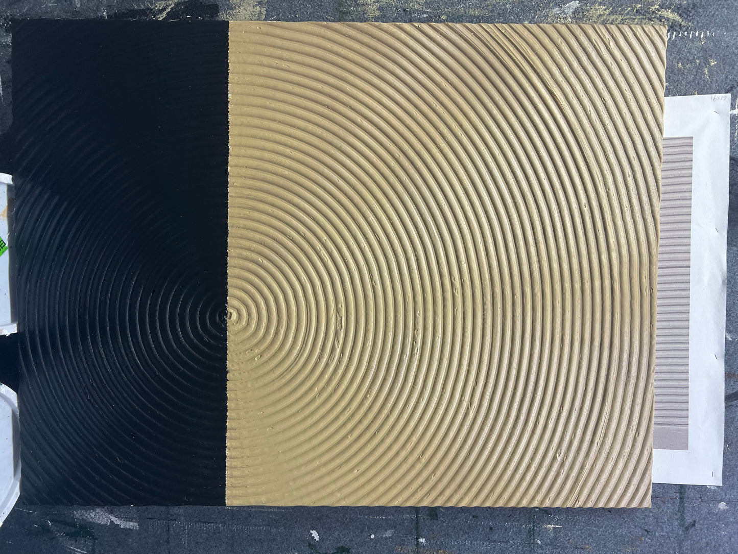 Modern Minimalist Oil Painting with Wabi-Sabi Aesthetic for Unique Home Decor
