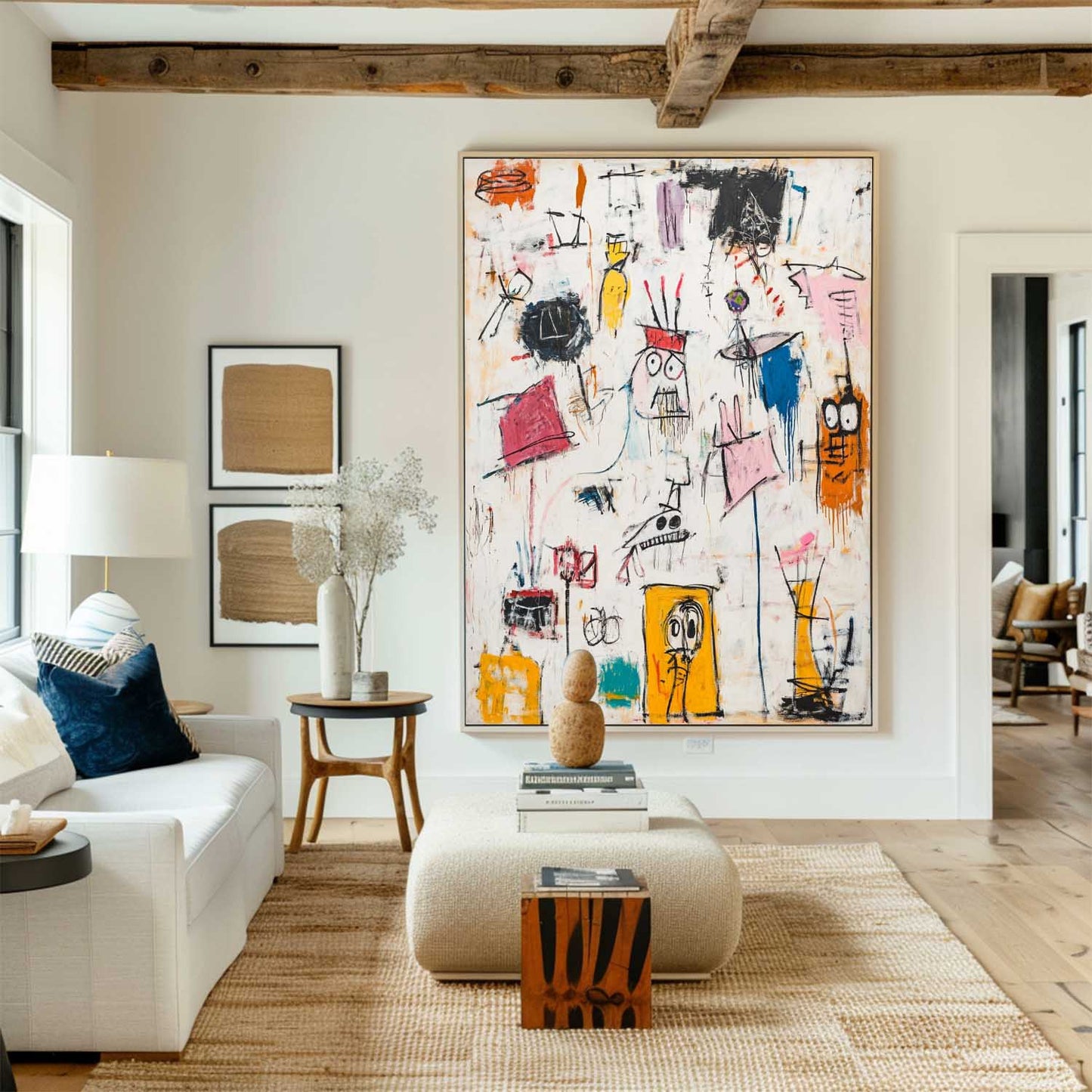 Colorful Modern Abstract Oil Painting for Contemporary Home Decor