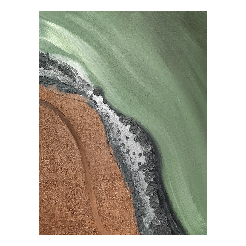 Stone Wave Layers Abstract Accent Oil Painting 204PW