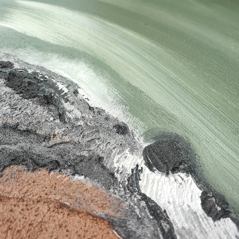 Stone Wave Layers Abstract Accent Oil Painting 204PW