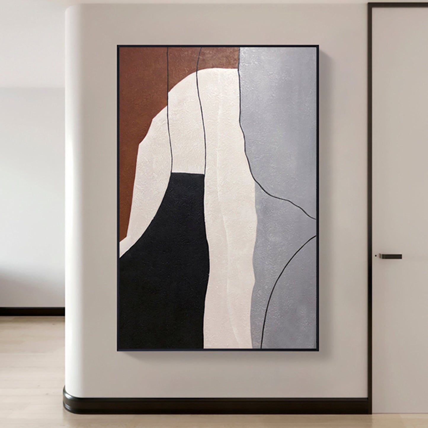 Abstract Elephant Oil Painting for Modern Home Décor and Art Collectors