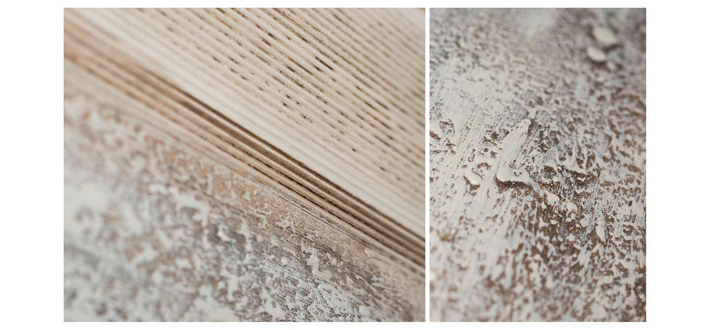 Rustic Elegance: Textured Neutral Tones in Contemporary Oil Painting